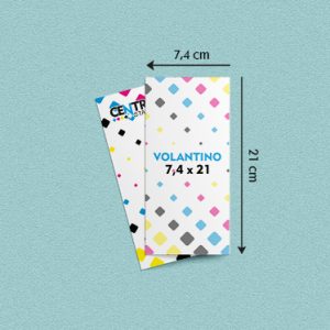 Flyers - Volantino Formato 7,4x21 cm