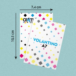 Flyers - Volantino Formato  A7 (7,4x10,5 cm)